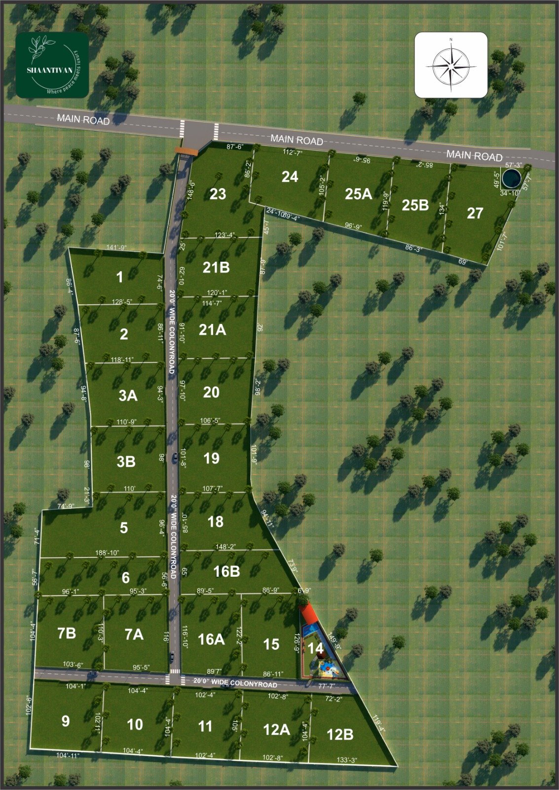 Shantivaan layout