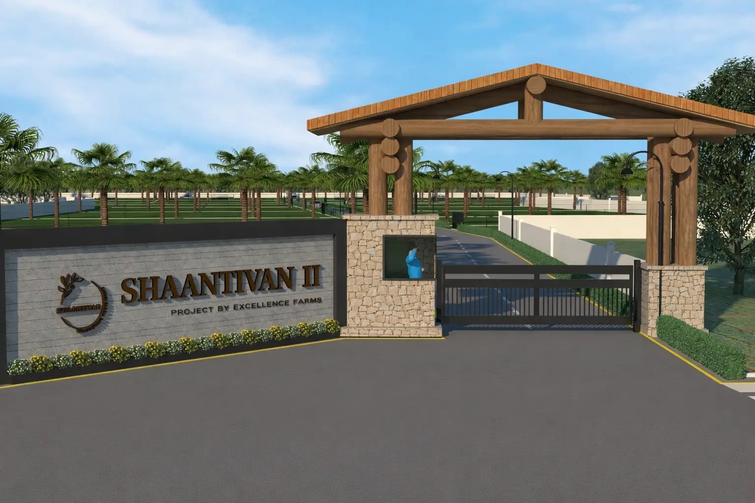 Shaantivan Phase 2 Entry Gate 3D Image