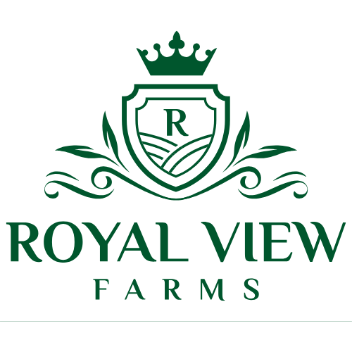White background logo - Royal View Farms